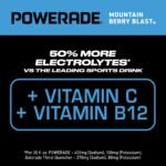 POWERADE Mountain Berry Blast Sports Drink - 8pk/20 fl oz Bottles: Low Sodium, Diet, Non-Caffeinated - Image 2