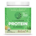 Classic Organic Protein Powder, Plant-Based Protein, Unflavored, Sunwarrior, 375gm (15 servings)