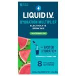 Liquid I.V. Hydration Multiplier Electrolyte Drink Mix Watermelon Flavor for Rapid Hydration Support 6ct