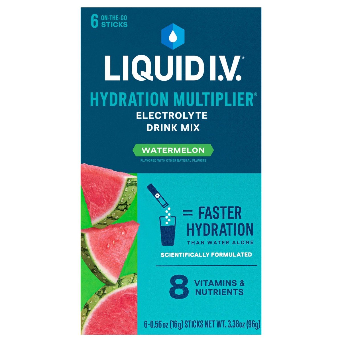 GUEST_7597a547-1852-4cba-aa82-15a0c7675ed2.jpg Liquid I.V. Hydration Multiplier Electrolyte Drink Mix Watermelon Flavor for Rapid Hydration Support 6ct - Image 1