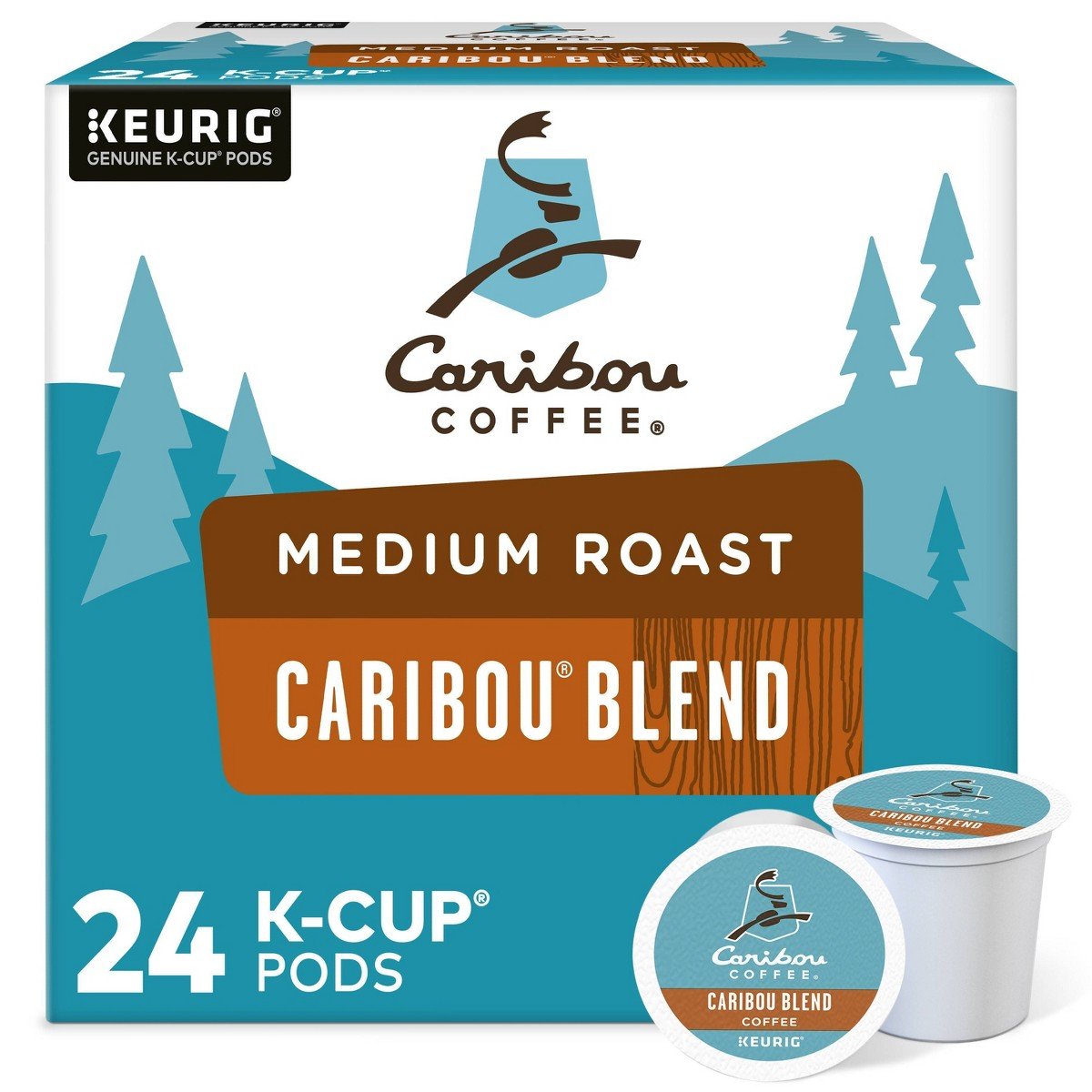GUEST_75d2cb57-2a7e-42c4-8da1-eb81b16ae97e.jpg Caribou Coffee Caribou Blend Keurig K-Cup Coffee Pods - Medium Roast - 24ct - Image 1