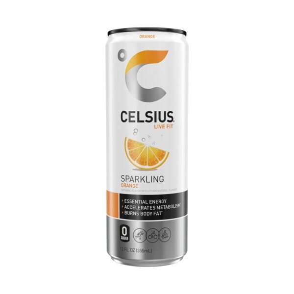 CELSIUS Sparkling Orange Functional Energy Drink - 12 fl oz Can