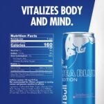 Red Bull Sea Blue Edition - Energy Drink - Juneberry - 12 fl oz Cans: Low Fat, No Artificial Flavors, Caffeinated - Image 3