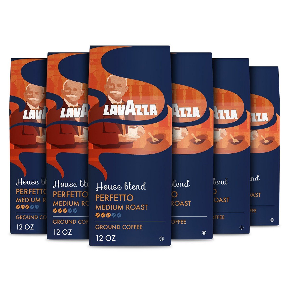 GUEST_766c1388-6b2c-4a17-897f-4454515eae16.jpg Lavazza House Blend Perfetto Ground Coffee, Medium Roast, 100% Arabica, 12 oz Bag (Pack of 6) N/A 1 - Image 1