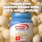 Premier Protein 100% Whey Protein Powder - Vanilla Milkshake - 17 Serve - Image 6