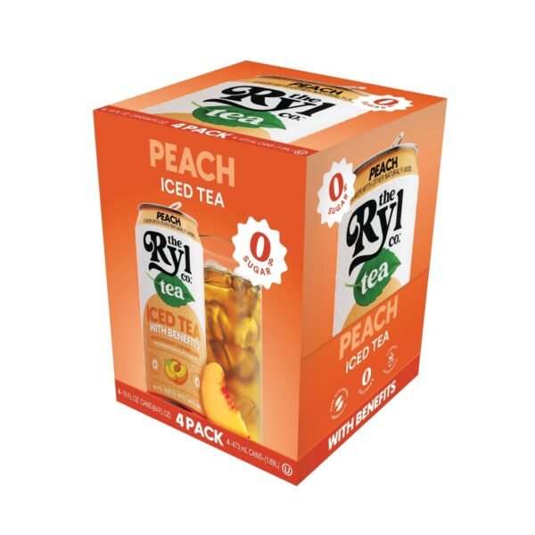 Ryl Tea Peach - 4pk/64 fl oz