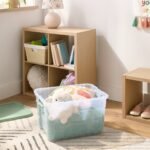 66qt Latching Storage Box Versatile Green Lid and Latch Clear - Brightroom - Image 2