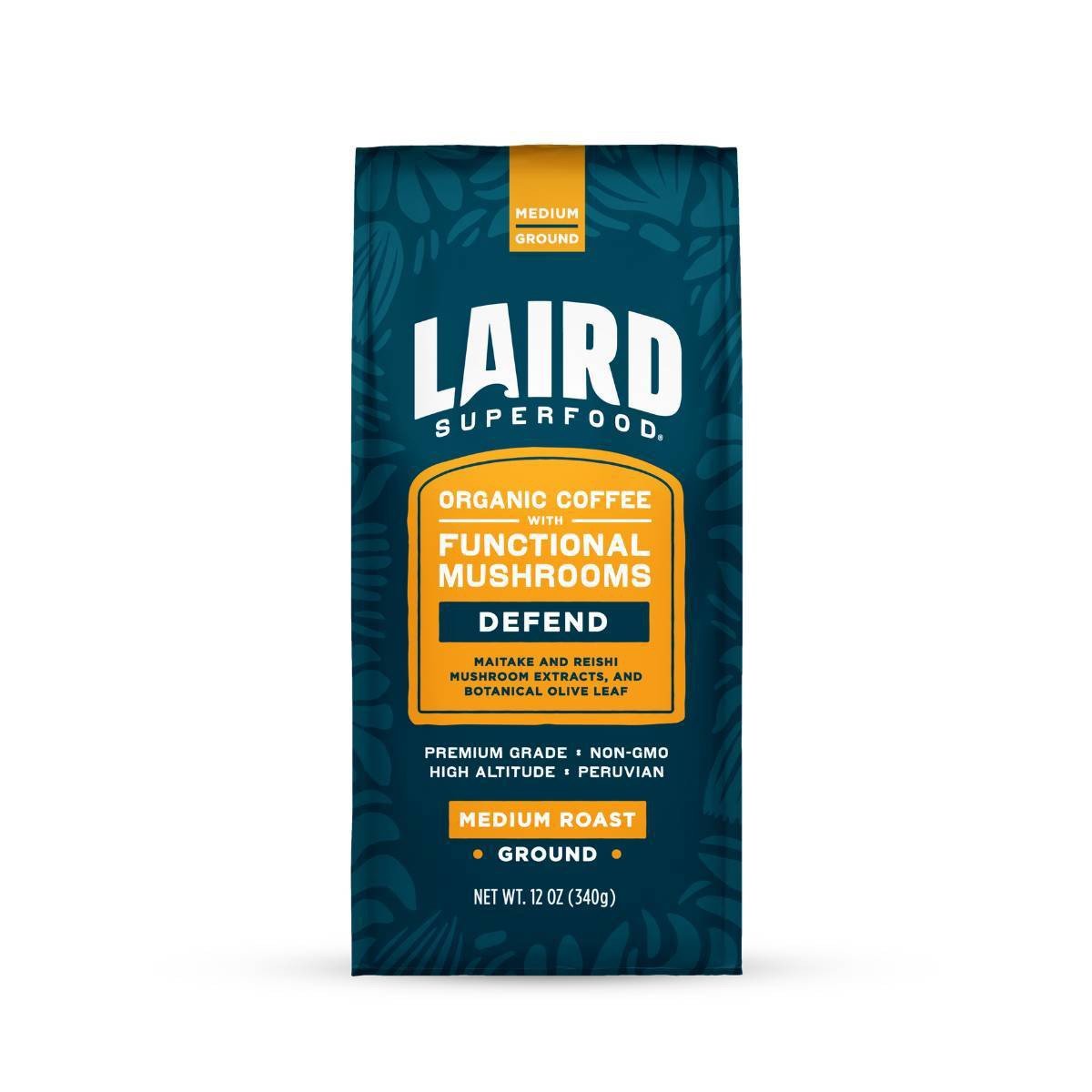GUEST_797a4c45-e51d-40c0-82b4-8db560edae49.jpg Laird Superfood Medium Roast Defend Functional Mushroom Ground Coffee - 12oz - Image 1