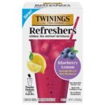 Twinings Refreshers Blueberry Lemon Herbal Instant Tea Mix - 3oz/5ct: Non-Caffeinated