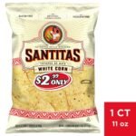 Santitas White Corn Tortilla Chips - 11oz: Gluten-Free, No Preservatives