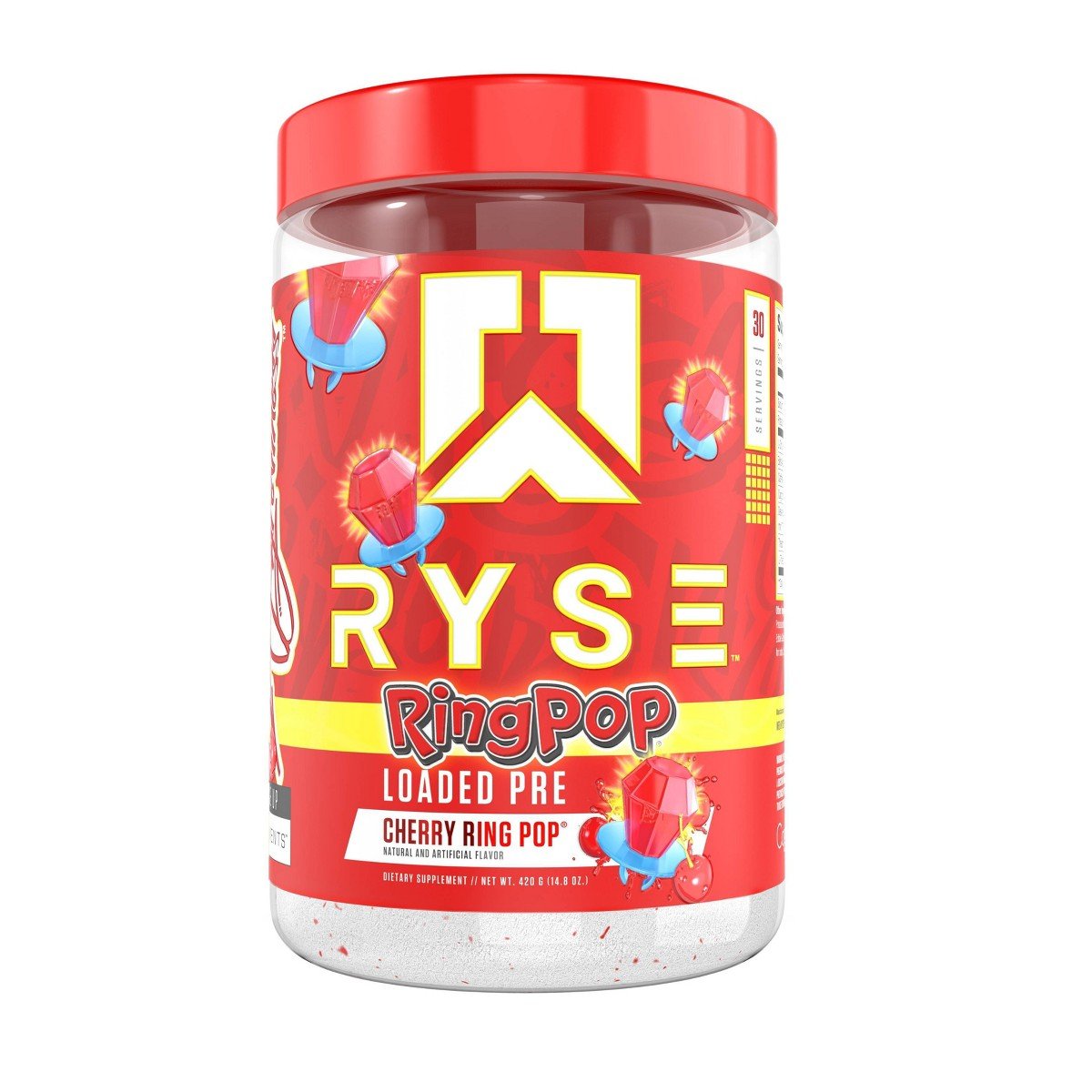 GUEST_7a429878-eea3-4ac2-8a81-08c3409e0008.jpg RYSE Core Loaded Pre Workout Energy Supplement Powder - Ring Pop Cherry: Endurance Formula - Image 1