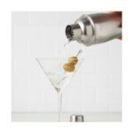 True Contour Cocktail Shaker, 12 oz Stainless Steel Cobbler Shaker With Cap And Strainer - Drink Shakers for Cocktails and Liquor, Silver - Image 4