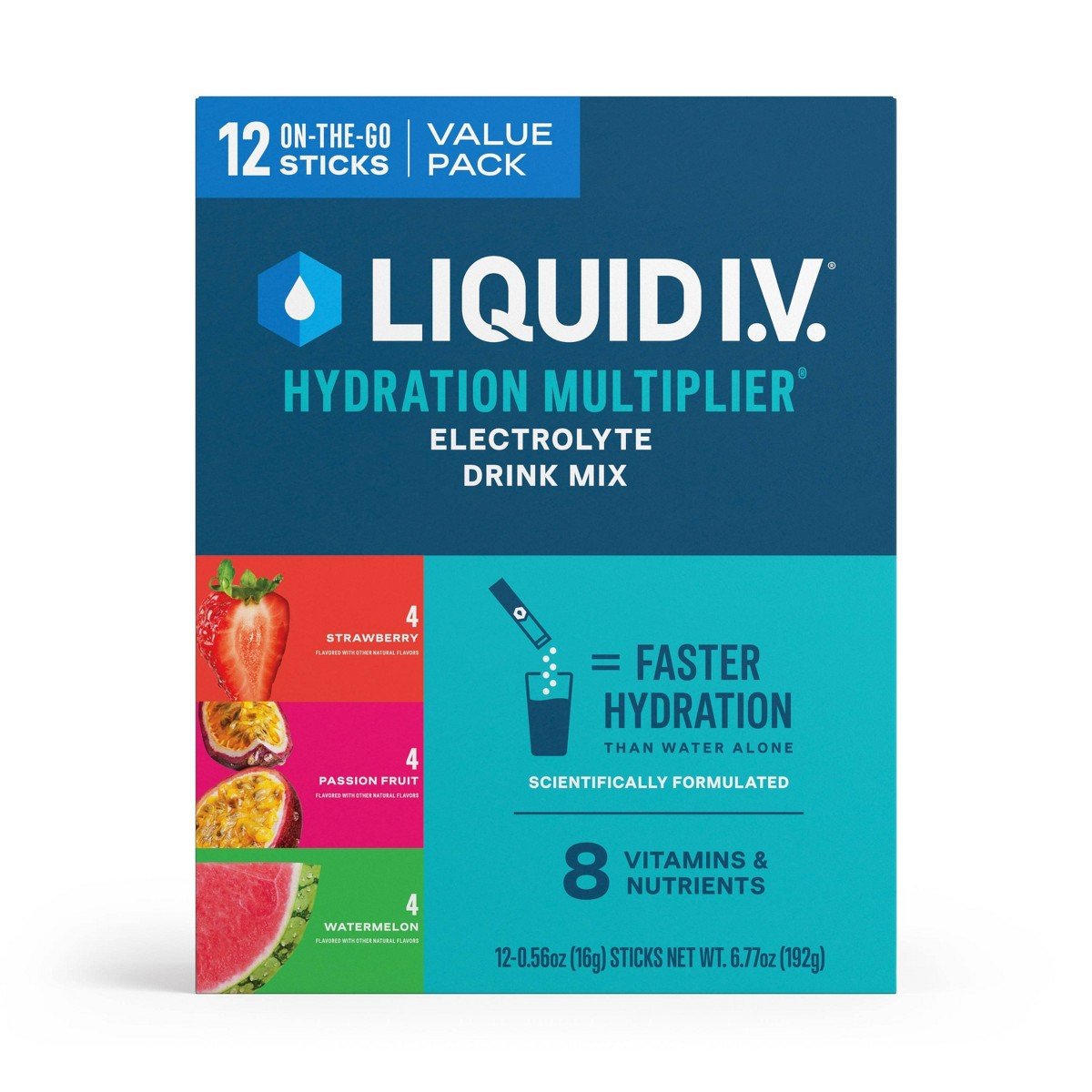 GUEST_7a9587fd-5682-4b65-862c-d7c37e480f45.jpg Liquid I.V. Hydration Multiplier Powder Electrolyte Drink Mix Variety Pack - 0.56oz/12ct - Image 1