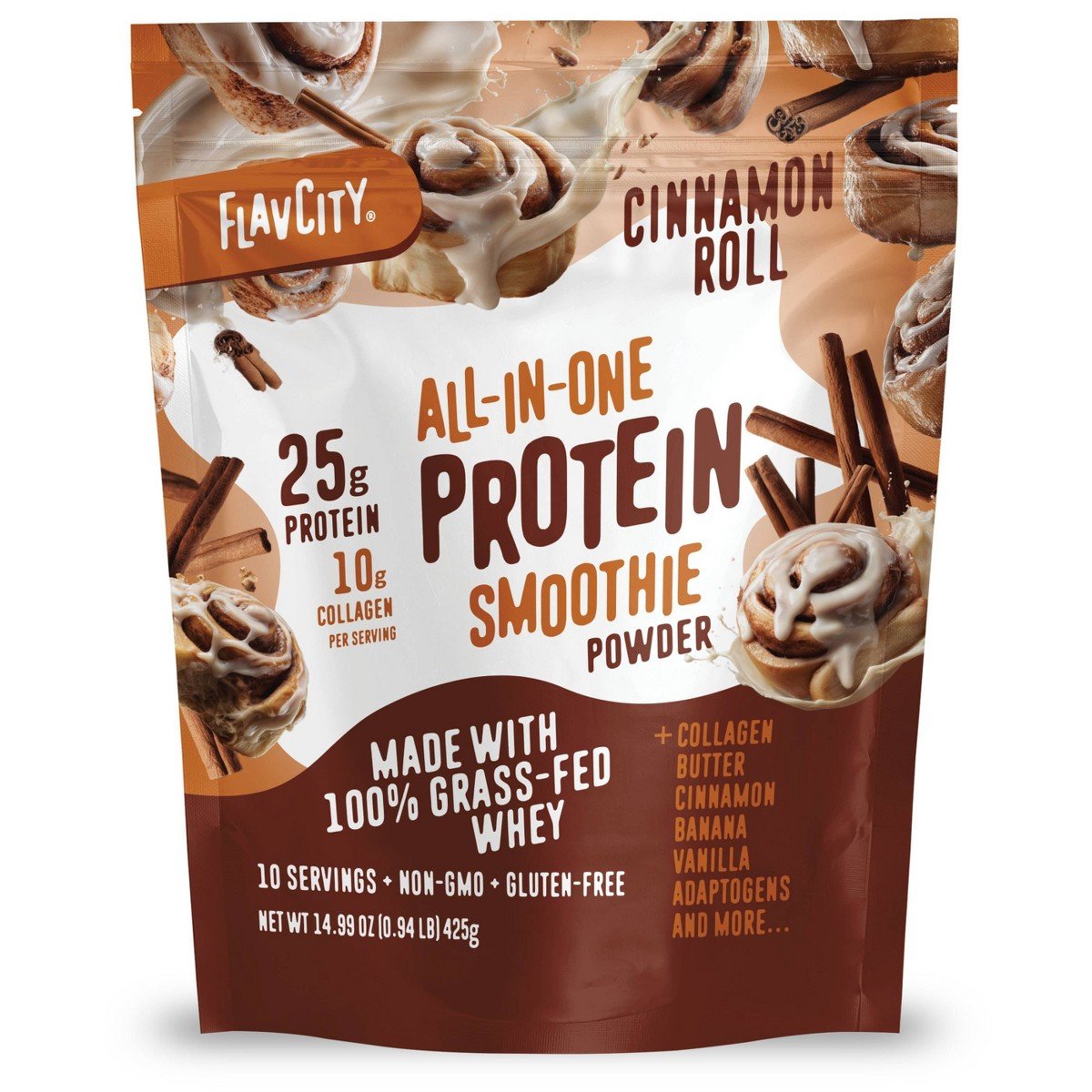 GUEST_7aa9b62b-c365-41a0-9683-5511614ec50f.jpg FlavCity Protein Powder - Cinnamon Roll - Whey Protein - 25g Protein - 14.47oz: Kosher, Gluten-Free, Formulated Without Carrageenan, Soy-Free - Image 1