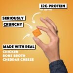 WILDE 12g On the Go Snacks Protein Crackers - Classic Cheddar - 1.06oz/4ct: 4.24 oz, Ready to Eat - Image 4
