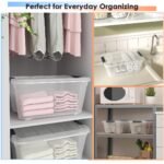 Costway 12 Pack Latch Stack Storage Box Tubs Bins Latches Handles - Image 5