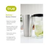 True Barkeep Boston Shaker, Stainless Steel and Clear Glass Drink Mixers for Cocktails, Birthday Party, BBQ, Home Bar, 28 oz & 16 oz, Set of 2 - Image 3