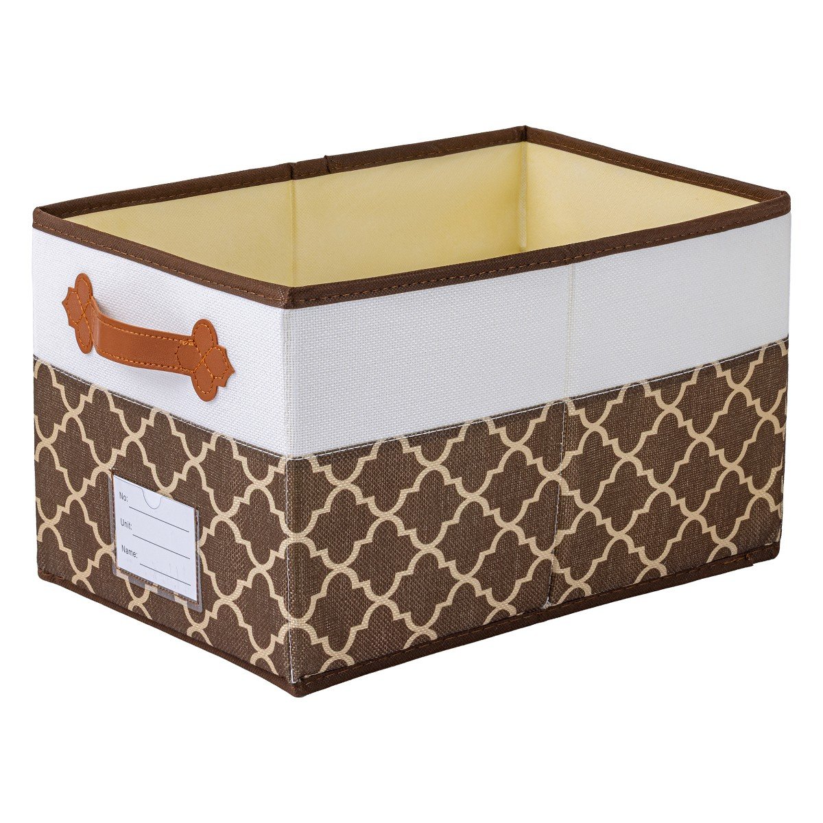 GUEST_7ca0d137-66bb-4033-9f66-2e08df261e8f.jpg REGALWOVEN Fabric Collapsible Lightweight Open Storage Bins with Handle for Organizing Clothes Book 1 Pc Coffee 17.3*11.8*10.6in - Image 1
