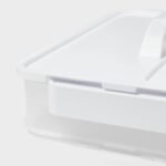 Click in Place Large Lid with Handle for Plastic Storage Bins for Home and Office Organization White - Brightroomâ„¢ - Image 4
