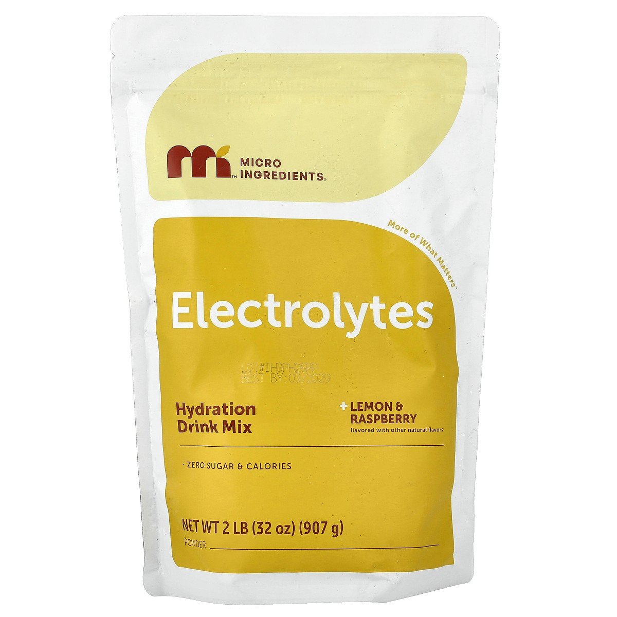 GUEST_7e089853-a2d9-4744-8f64-db629c4130ce.jpg Micro Ingredients Electrolytes, Lemon & Raspberry, 2 lb (907 g) - Image 1