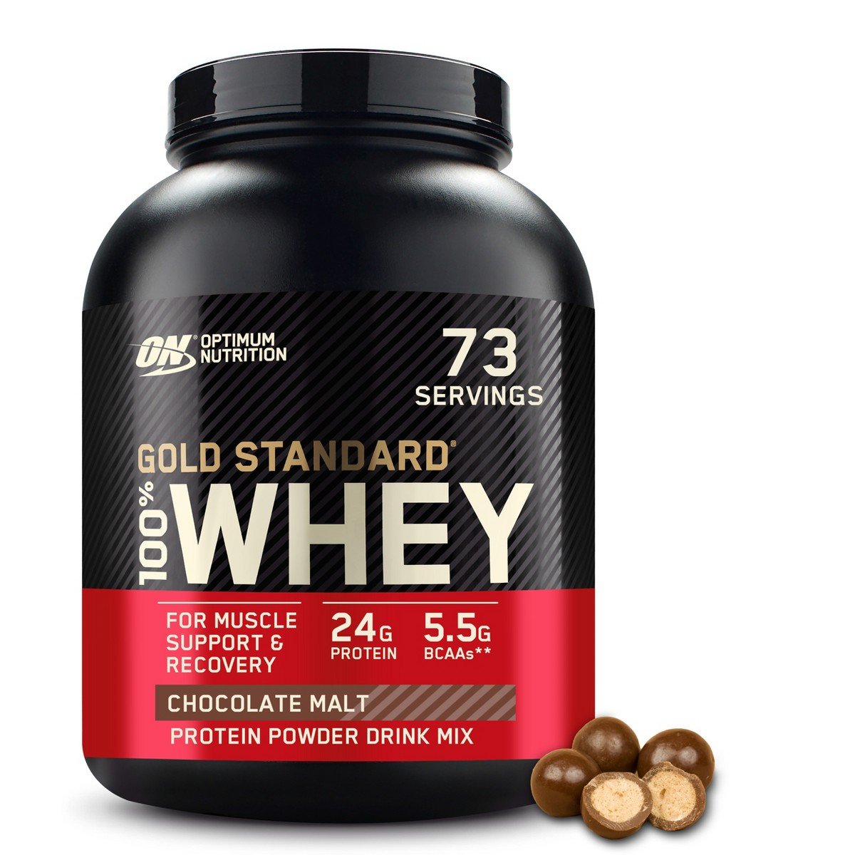 GUEST_7f74126d-ebc0-42e4-9c32-48fe0e86d53e.jpg Optimum Nutrition, Gold Standard 100% Whey Protein Powder, Chocolate Malt, 5lb - Image 1