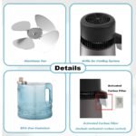 ROVSUN 1.1 Gallon or 4L Stainless Steel Water Distiller, Flame Retardant Material, BPA Free Container & Stainless Steel Interior, Gray, 750W - Image 5