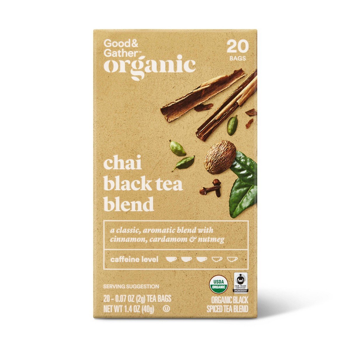 GUEST_80b9c2f8-27ec-4b04-be9b-b18a3d9051ae.jpg Organic Chai Black Tea - 20ct - Good & Gather - Image 1