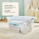 66qt Clear Storage Bin with Latches - Brightroom - Image 4