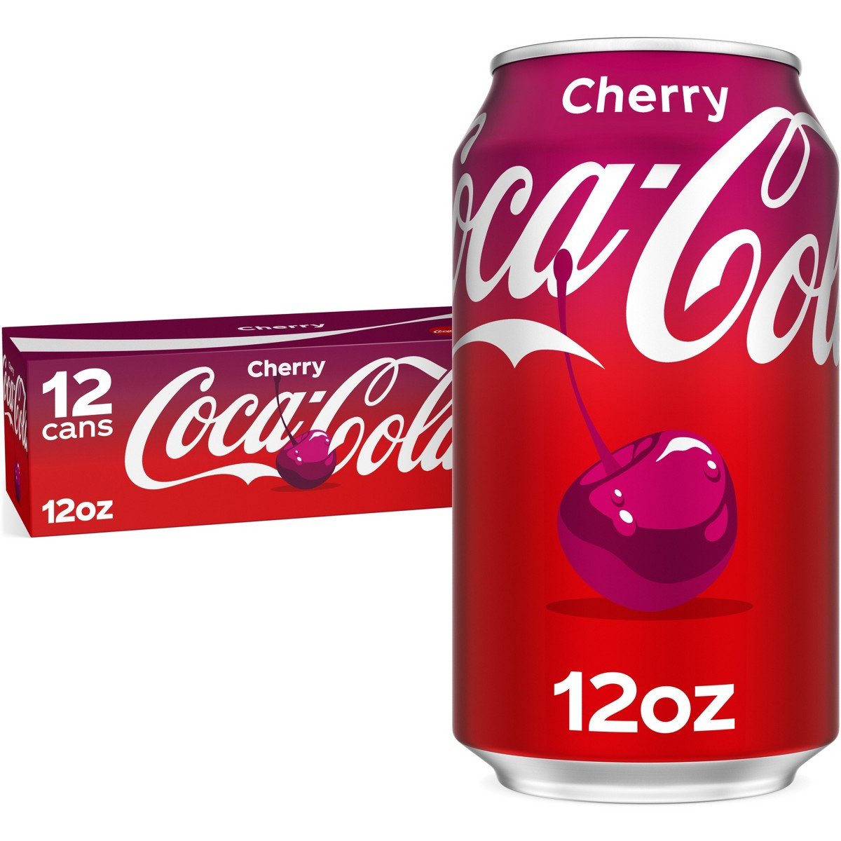 GUEST_8153a723-5da9-46ab-92df-40a64486e0a6.jpg Coca-Cola Cherry Soda - 12pk/12 fl oz Cans: Caffeinated - Image 1