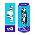 Ghost Energy Drink Blue Raspberry Single - 16 fl oz: Caffeinated