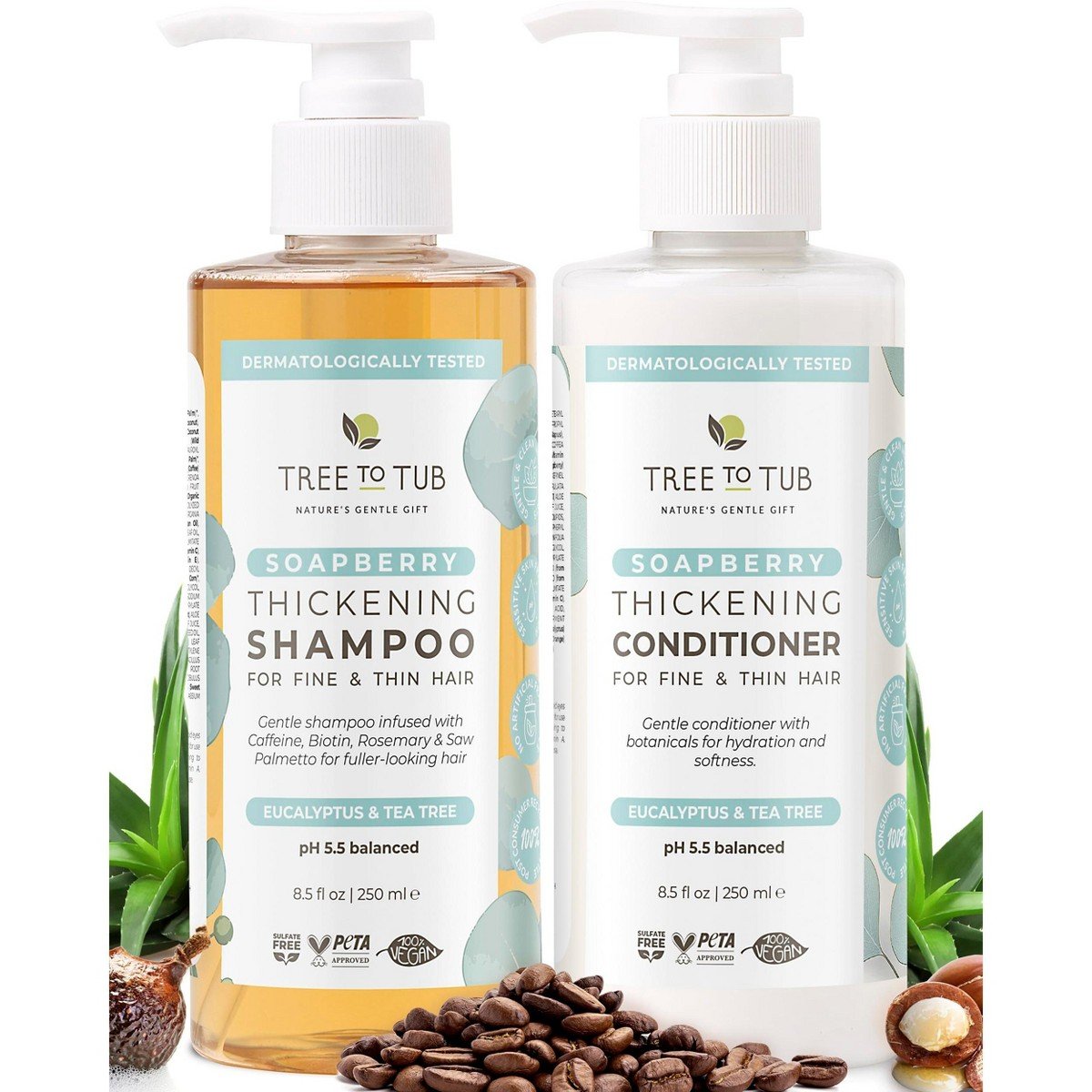 GUEST_819971b4-7659-4ab7-b2ee-6a0886e95f15.jpg Tree To Tub Volumizing Biotin Shampoo and Conditioner Set - Activating Caffeine for Fuller Hair, Thickening Shampoo and Conditioner for Women & Men - Image 1