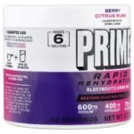 Prime Hydration Rapid Rehydration, Electrolyte Drink Mix, Berry Citrus Rush, 9.7 oz (277.4 g) - Image 4