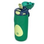 Ello 12oz Stainless Steel Water Bottle Spyke Green: Kids Portable Drinkware, Dishwasher-Safe, Crocodile Lid - Image 5