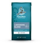 Caribou Coffee Lake Shore Blend Medium Roast Ground Coffee - 12oz: Arabica Beans, Rainforest Alliance Certified