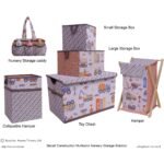 Bacati - Construction Multicolor Boys Cotton Storage Toy Chest - Image 3