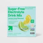 Sugar Free Hydration Vegan Supplement Powder - Lemon Lime - 9.2oz/20ct - up&up™
