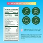 BLOOM NUTRITION Daily Hydration Electrolyte Stick Packs - Strawberry Lemonade - 8ct - Image 5