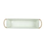 Trough Bin White Metal, Reed & Wood - Image 3
