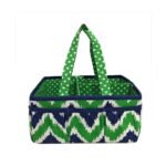 Bacati - Mix N Match Navy/Green Storage Caddy
