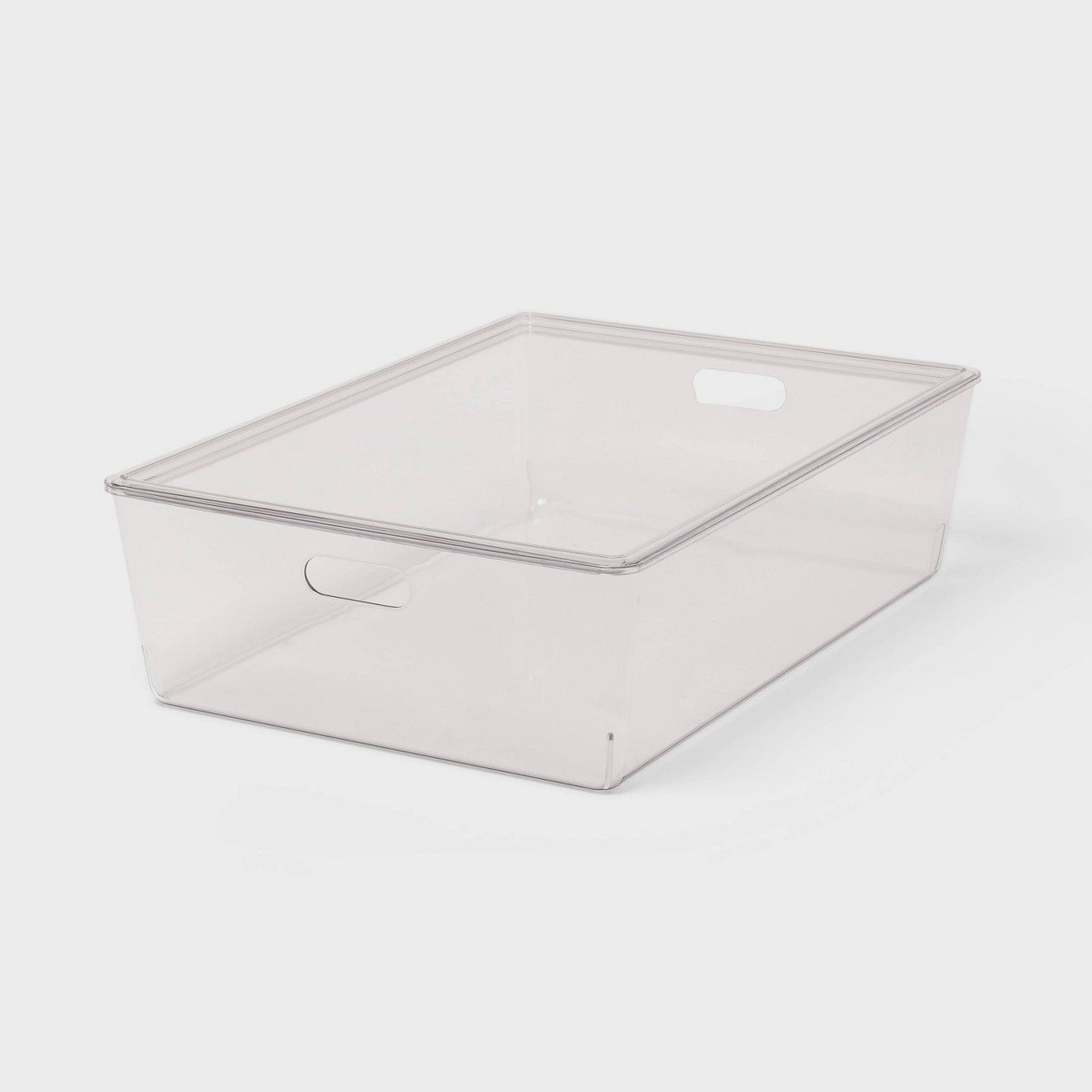 GUEST_854de6d0-2abd-4554-82d8-2d7d445fd1ef.jpg 26L Stacking Clear Bin with Lid - Brightroomâ„¢: Plastic, Stackable, Universal Storage, 21.53" x 14.92" x 5.9" - Image 1
