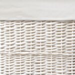 Badger Basket Wicker Two Hamper Set with Liners - White - Image 6