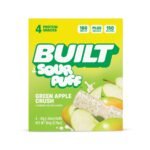 Built Bar Green Apple Crush Sour Puff Protein Bars - 16g Protein - 1.45oz/4ct