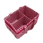 Bacati - Pin Stripes Fuschia Storage Caddy - Image 3
