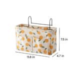 Alilang Bedside Hanging Storage Organizer with Multiple Pockets Desk Side Storage Caddy for Dorm Bedroom, Pink - Image 5