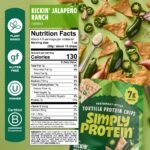 SimplyProtein Restaurant Style Protein Jalapeno Ranch Flavored Tortilla Chips - 4.58oz - Image 4
