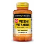 Mason Naturals Vision Vitamins Plus Lutein Tablets - 60ct: Gluten-Free, Soy-Free, Dietary Supplements