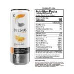 Celsius Sparkling Orange Functional Energy Drink - 4pk/12 fl oz Cans: Sugar-Free, Gluten-Free, Vegan - Image 4