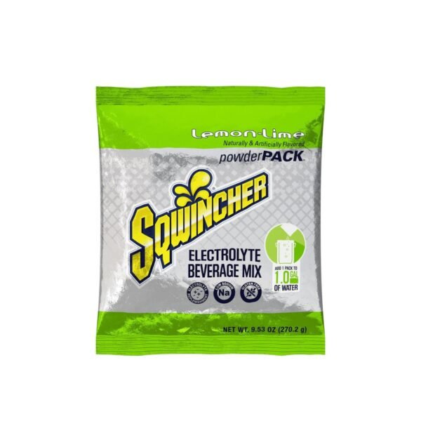 Sqwincher Powder Pack Oral Electrolyte Solution Lemon-Lime Flavor 9.53 oz. Packet 20 Ct