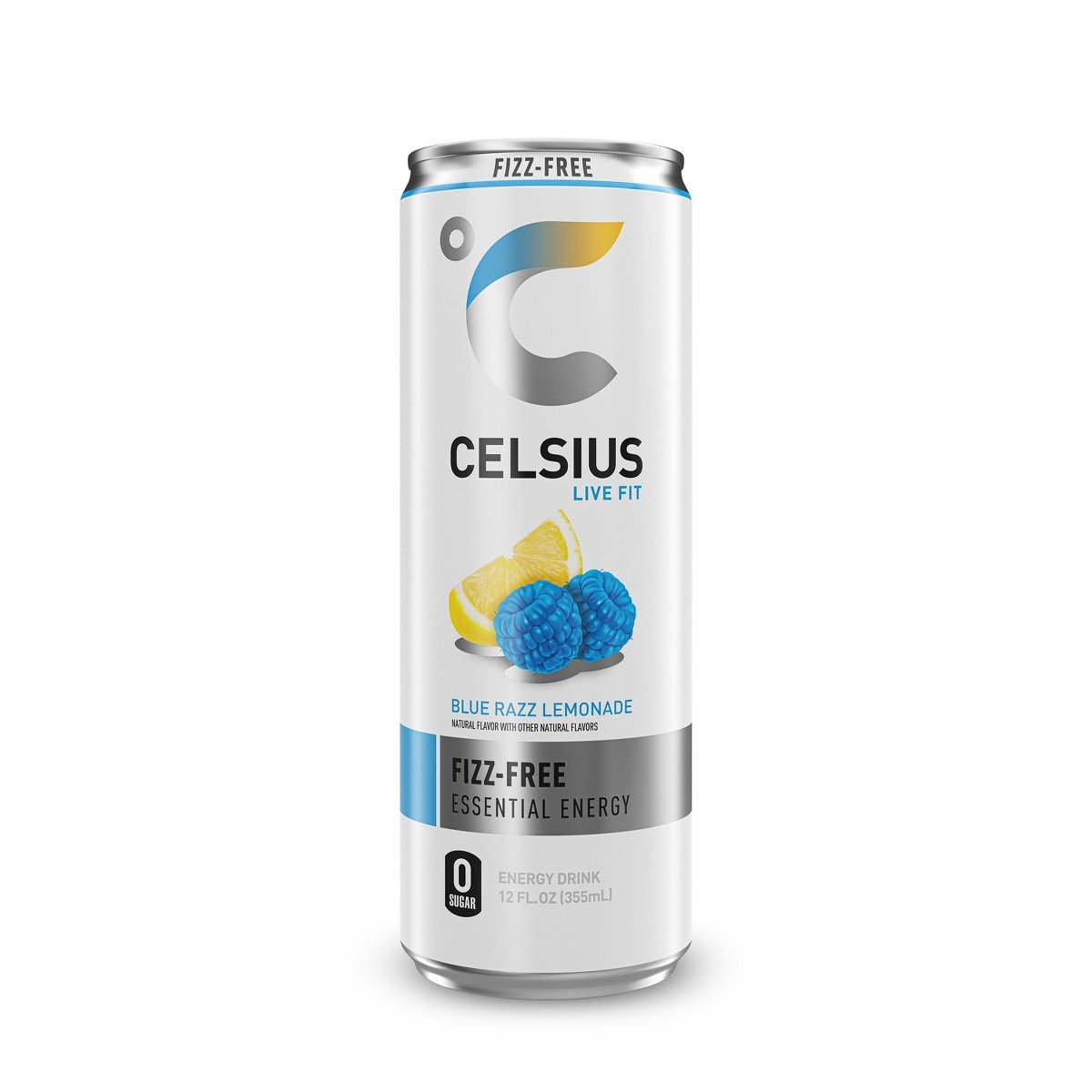 GUEST_88ab7493-95b2-4b3c-a9e7-d68b229e95dd.jpg CELSIUS Fizz Free Blue Razz Lemonade Functional Energy Drink - 12 fl oz - Image 1