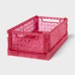 Small Foldable Crate Pink - Brightroom™